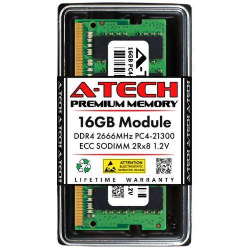 16Gb 2666Mhz Ecc Unbuffered Sodimm Kingston Ksm26Sed8/16Mr Equivalent Memory Ram