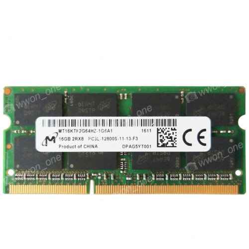 Lenovo Ram 16Gb Pc3-12800S Ddr3L- 1600Mhz So-Dimm Laptop Memory For Lenovo X250