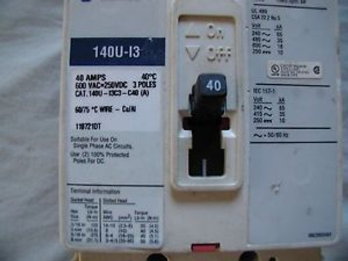 Allen Bradley 140U-I3C3-C40 3Pole Circuit Breaker