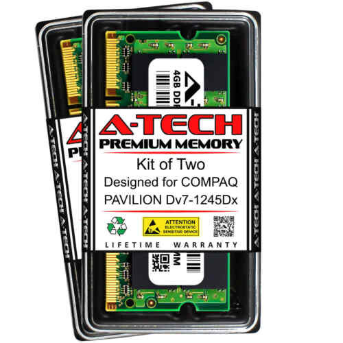 8Gb 2X 4Gb Pc2-6400 Ddr2 800 Memory Ram For Compaq Pavilion Pavilion Dv7-1245Dx