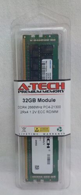 A-Tech 32Gb Module Ddr4-2666 1.2V Ecc Rdimm Premium Memory