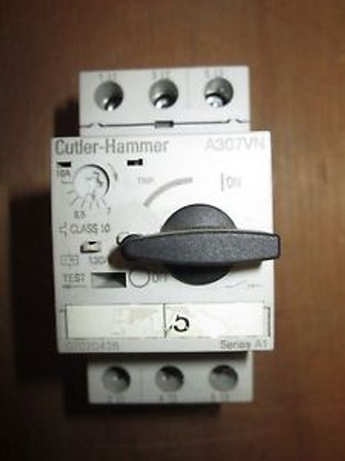 Cutler-Hammer  Motor Protector  A307VN  Range 7-10A  Used