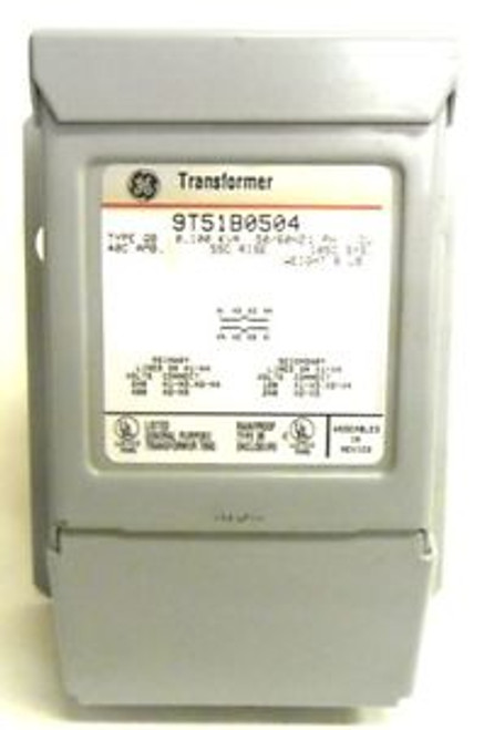 GENERAL ELECTRIC TRANSFORMER, TYPE QB, 9T51B0504, .100 KVA, 50/60 Hz, 1 PH