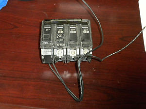 GENERAL ELECTRIC TYPE THQL 3 POLE 30 AMP BREAKER
