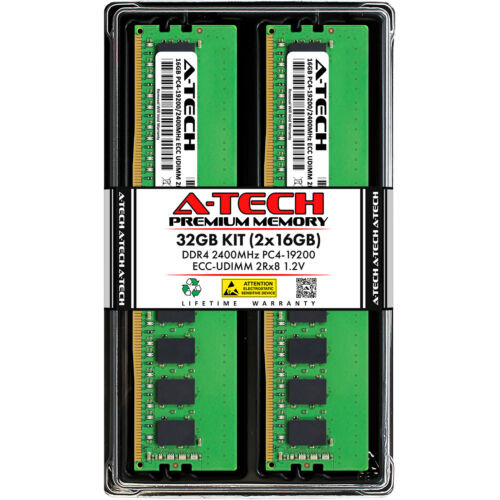 32Gb 2X 16Gb Pc4-2400 Ecc Udimm Supermicro X11Ssh-F X11Ssw-Tf Memory Ram