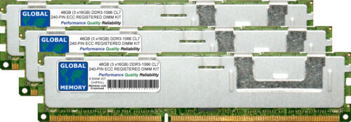 48Gb (3X16Gb) Ddr3 1066Mhz Pc3-8500 240-Pin Ecc Registered Rdimm Server Ram Kit