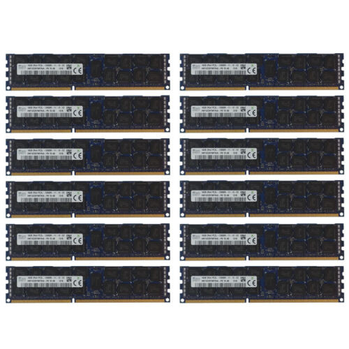 192Gb Kit 12 16Gb Dell Poweredge M520 M620 M610X M820 M915 R415 C6220 Memory Ram