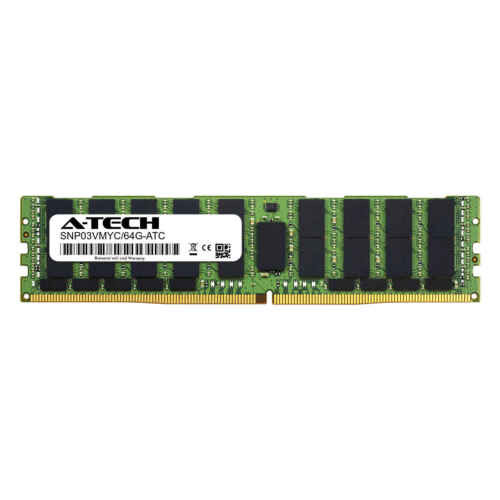 64Gb Ddr4 Pc4-17000 Ecc Lrdimm (Dell Snp03Vmyc/64G Equivalent) Server Memory Ram