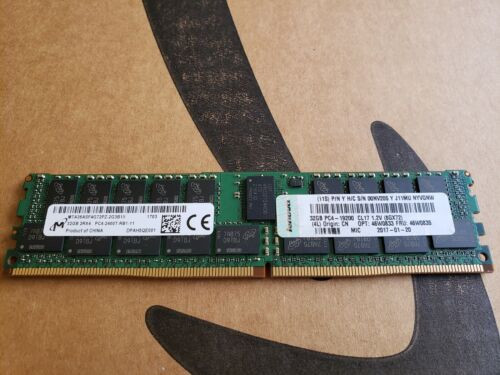 Used Micron 32 Gb (1X32Gb) Pc4-2400T Memory Ram 2Rx4