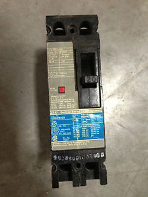 Siemens Circuit Breaker ED62B020 20 amp 2 pole 600V