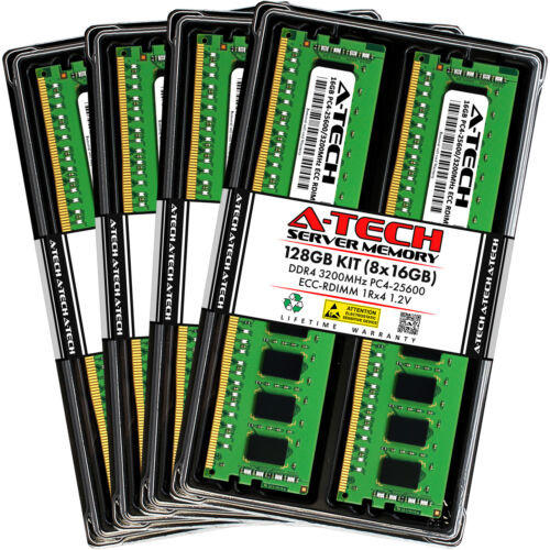 128Gb 8X 16Gb Pc4-3200 Rdimm Supermicro 210Se-31D Memory Ram