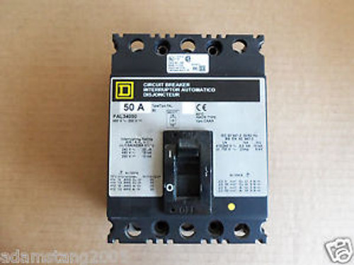 Square D FAL FAL34050 3 pole 50 amp circuit breaker