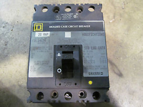 Square D FAL34020 480 V 20 Amp Circuit Breaker