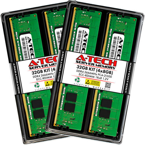 32Gb 4X 8Gb Pc4-2666 Rdimm Supermicro X10Drg-Ht X11Spw-Tf X11Sra-Rf Memory Ram