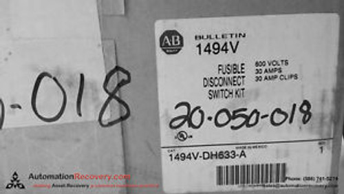 Allen Bradley 1494V-Dh633-A Series 1 Fusible Disconnect Switch Kit, New