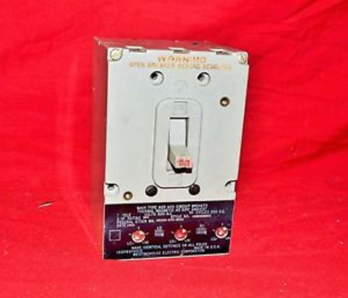 Westinghouse Navy Type AQB-A101 3-Pole 500 VAC Circuit Breaker 50A   J