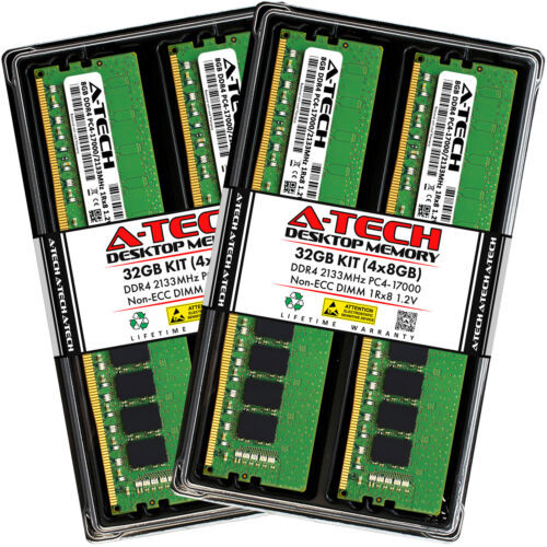 32Gb Kit 4X 8Gb Ddr4-2133 Dimm Crucial Ct4K8G4Dfs8213 Equivalent Memory Ram