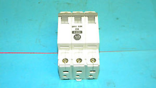 Allen Bradley 1492-CB3 Circuit Breaker Ser B 2 Amp 3 Pole 1492CB3 Allen Bradley 1492-CB3 Circuit Breaker Ser B 2 Amp 3 Pole 1492CB3