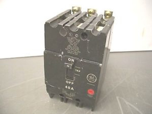 GE CIRCUIT BREAKER CATTEY340 40A/480V/3POLE