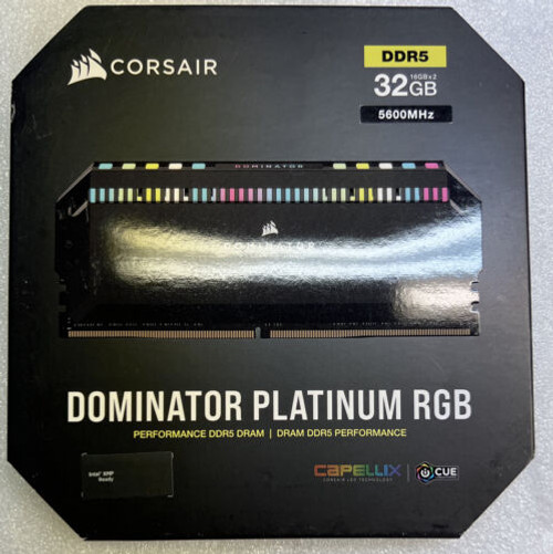 New Corsair Dominator Platinum Rgb 32Gb(16Gbx2) Ddr5 5600Mhz  Cmt32Gx5M2X5600C36