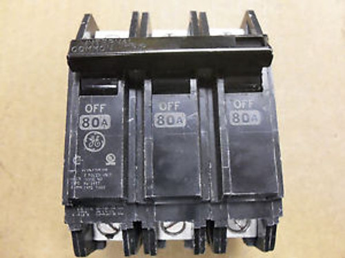 GE THQC thqc32080 80 amp 3 pole circuit breaker