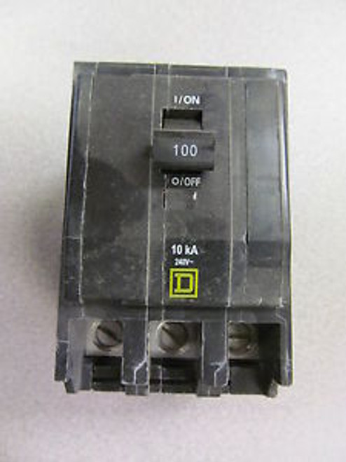 Square D QOB3100 Circuit Breaker 100 Amp 3 Pole