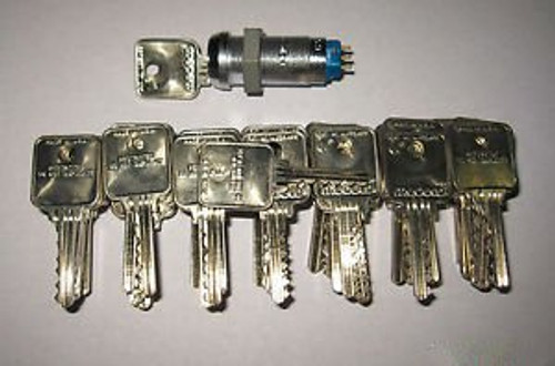 Medeco Key Micro Switch Lock 65-2150T-012 Maintained With 72 Keys
