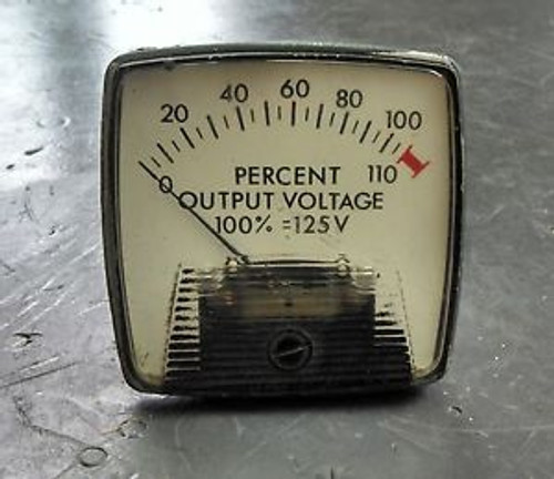 General Electric Panel Meter, CAT 50-162051, 0-110 Percent Voltage