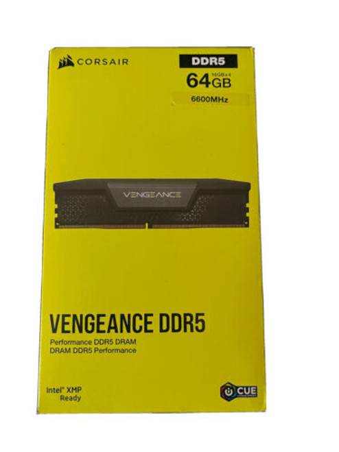 Corsair Vengeance Ddr5 Ram 64Gb (4X16Gb) 6600Mhz Black