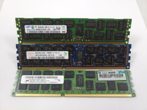 Lot 48 Major Brand 8Gb 2Rx4 Ddr3 Pc3L-10600R 1333 1.35V Ecc Reg Dimm Memory Ram