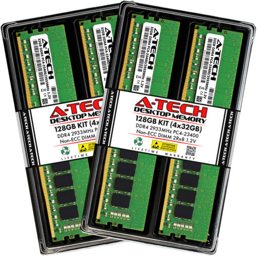 128Gb 4X 32Gb Ddr4-2933 Acer Predator Orion Po3-620-Ur16 Po3-620-Ur17 Memory Ram