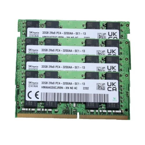 Sk Hynix 4X32Gb 2Rx8 Ddr4-3200 Pc4-3200Mhz Cl19 So-Dimm Laptop Memory Ram