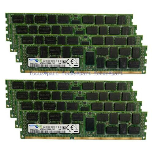 Samsung 8X 32Gb M393B4G70Bm0-Yh9 4Rx4 Pc3L-10600R 1333 Ecc Reg Lrdimm 1.35V Ram