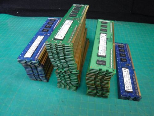 Lot 87 Sticks Micron Samsung Hynix Kingston 4Gb Ddr3 Pc3-12800U 4 Gb Memory 1Rx8
