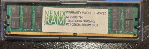 Nemix Ram 128Gb Ddr4 3200Mhz Pc4-25600 Ecc Load Reduced Memory Lrdimm 8Rx4