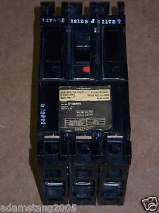 ITE SIEMENS E4 3 pole 100 amp 480v E43B100 Circuit Breaker Black Frame