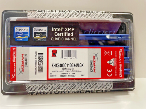 Khx2400C11D3K4/8Gx Kingston Technology 8Gb Kit (4 X 2Gb) Ddr3-1333Mhz Pc3-1920