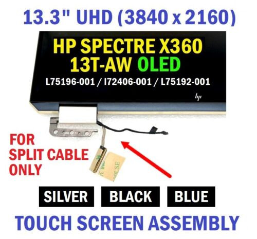 Hp Spectre X360 13-Aw0272Tu 13T-Aw Lcd Display Oled Hinge Up L72404-001 Dark Ash