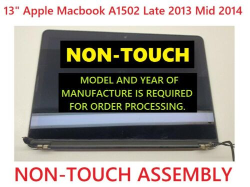 Apple Macbook Pro A1502 13" 2013 Me866Ll/A Lcd Screen Display Silver 661-8153