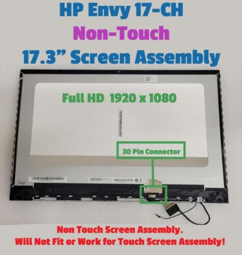 Genuine Hp Envy 17-Ch Lcd Screen Display Panel 17.3" Fhd M45768-001