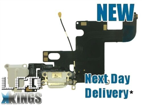 Genuine Iphone 6 Charging Usb Dock Port Headphone Audio Jack Mic Flex - White