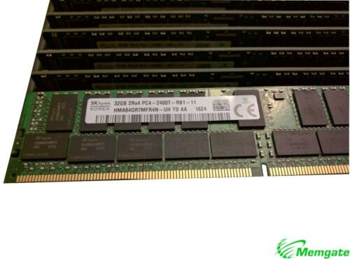 384Gb (12X32Gb) Ddr4 Pc4-2400T-R Ecc Reg Server Memory Ram Dell R730 Xd