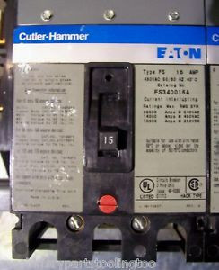 CUTLER HAMMER 15AMP 3POLE 480VAC W/LUGS  P/N FS340015A