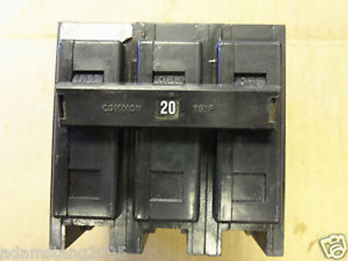 Cutler Hammer BA BAB3020h 20 amp 3 pole Circuit Breaker BAB bolt on