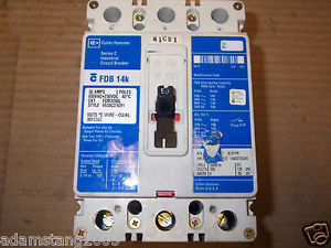CUTLER HAMMER FDB FDB3050L 3 POLE 50 AMP BREAKER Chipped Handle&Torn Label