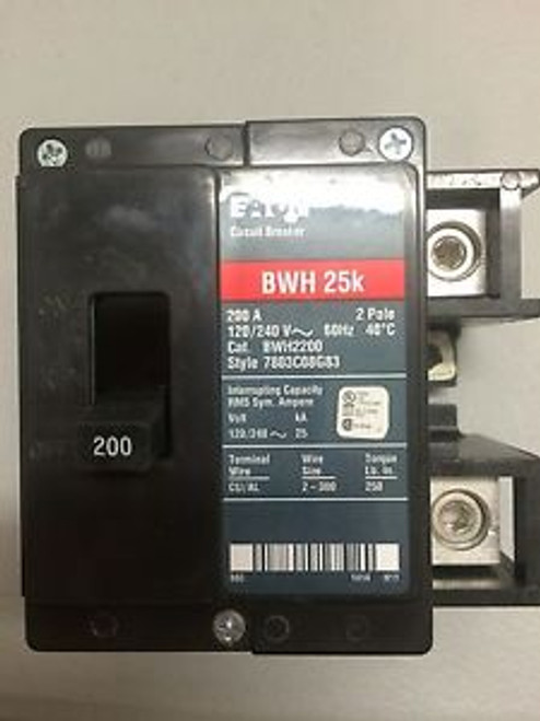 Eaton 200 Amp Main Breaker BWH 25k