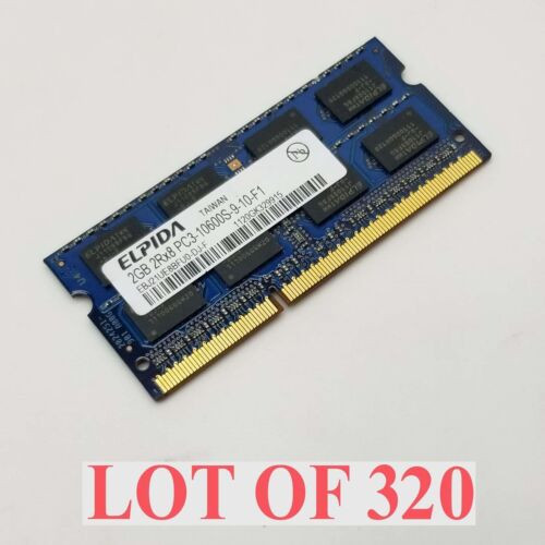 Mixed Brand 2Gb Pc3/Pc3L Ddr3 So-Dimm Laptop Memory Stick Module Ram Lot 320