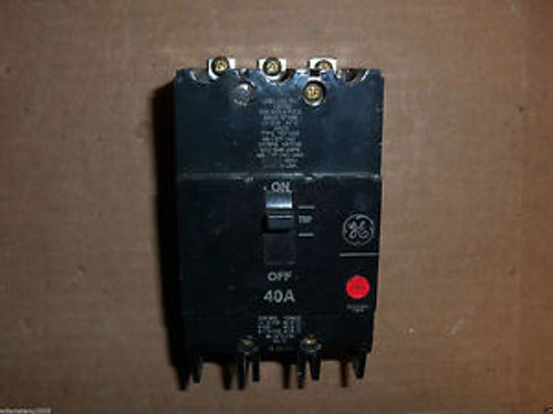 GENERAL ELECTRIC GE TEY TEY340 3 POLE 40 AMP 480V Circuit Breaker