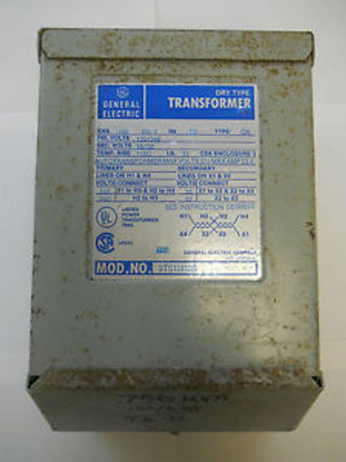 GENERAL ELECTRIC TRANSFORMER .750KVA 1PH 9T51B129 120/240V