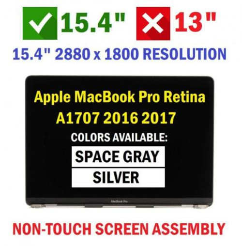 Apple Macbook Pro 15" A1707 2016 2017 Display Space Grey